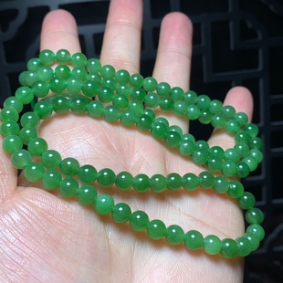 天然碧玉108粒多圈手链6mm颜色极美玉质细腻润透水头超好