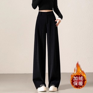 冬天裤子深冬独特超好看裤子秋冬裤子2025超火的加绒裤子裤子女款