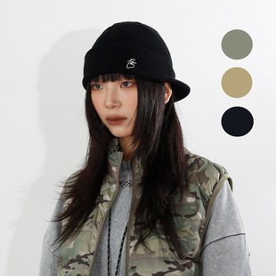 BEAMLIFE24AW秋冬户外骑行街头日系复古冷帽子男女反戴鸭舌针织帽