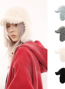 BEAMLIFE25AW秋冬原创毛绒护耳帽子男女保暖冬帽骑车加厚雷锋帽潮