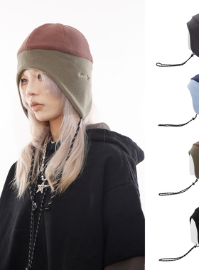 BEAMLIFE25AW秋冬原创设计韩版日系护耳摇粒绒防风绳保暖帽子男女