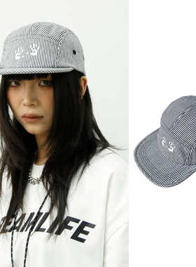 BEAMLIFE夏季条纹系列手掌可调节五片帽子男女滑板街头平檐鸭舌吗