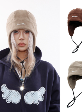 BEAMLIFE25AW原创秋冬包头摇粒绒护耳保暖雷锋帽男女防风帽ins潮