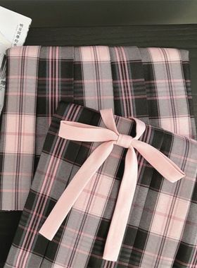 【粉雾海】校供感制服百褶jk格裙学生甜美半身裙日系学院百褶裙