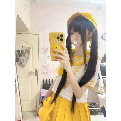 三件套日系jk制服夏季黄三本水手服学院风校供感多巴胺一整套女