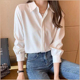 职业白衬衫 气质衬衣潮 设计感小众上衣工作服面试正装 女长袖 秋冬款