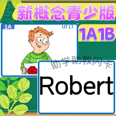 新概念青少版1A 1B塑封单词卡教师教具少儿学生英语学习启蒙闪卡