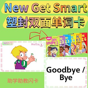 NGS New Get Smart英语单词卡片儿童教具启蒙教学塑封闪卡英文