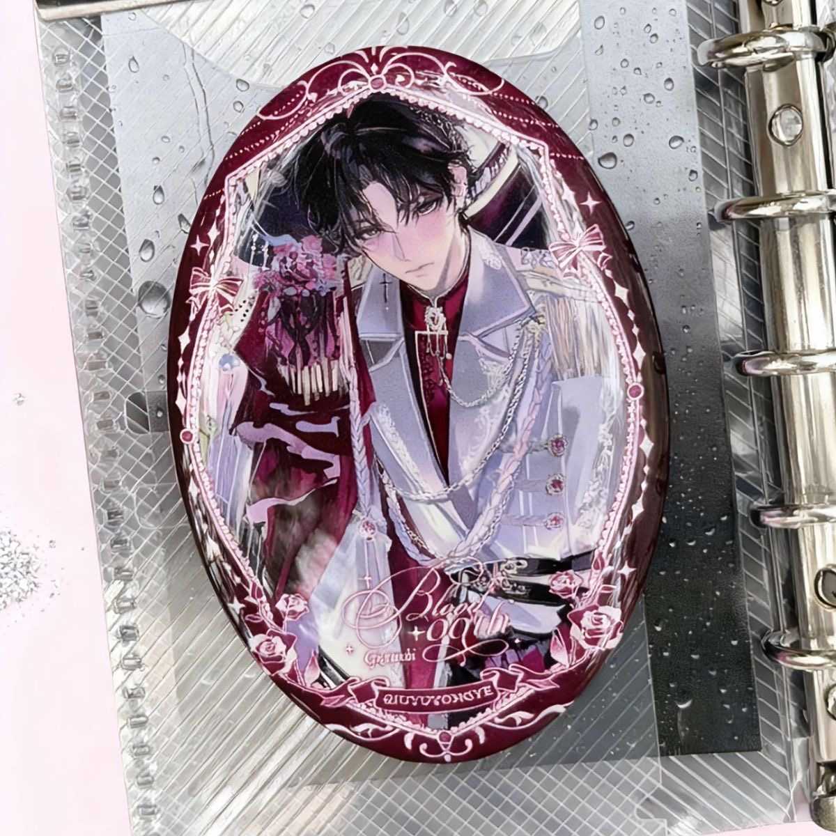 现货 无料 顾昀迟温然 囚于永夜小说漫画周边双闪椭圆徽章吧唧