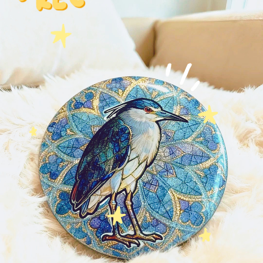 夜鹭星光双闪自制吧唧徽章背包挂件二次元周边 新品高颜值同人