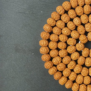 天然老树王小金刚菩提手串脖挂原籽散珠素珠108颗项链diy高密爆肉