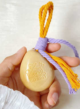 天然象牙果去皮雕刻手把件文玩手捻男随身黄色白色定制编制手球女