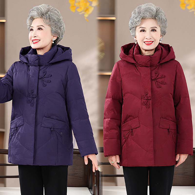 妈妈装棉服女短款2025新款冬装加厚中老年人奶奶太太大码洋气外套
