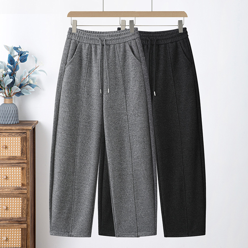 加绒羊毛呢弯刀裤女2026新款流行爆款松紧腰休闲裤高端香蕉镰刀裤,女装/女士精品,休闲裤,淘宝优惠券,粉丝福利购,淘宝优惠卷