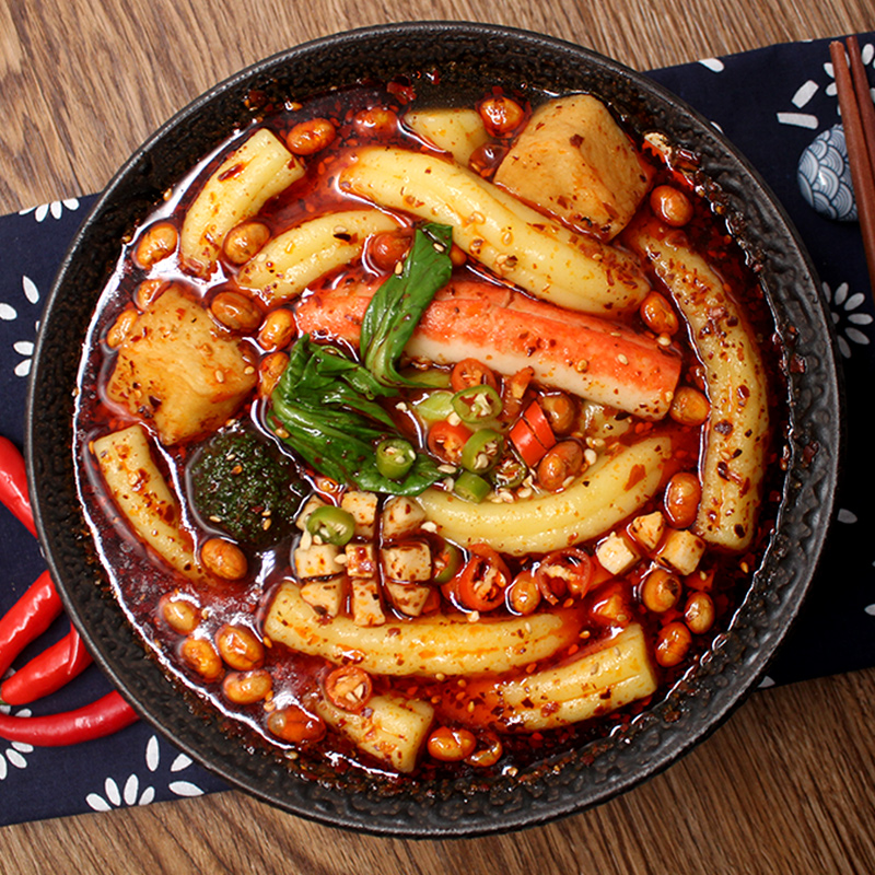 【350g*3袋】网红粉耗子粗土豆粉东北大妈粉耗子面条大宽粉麻辣烫