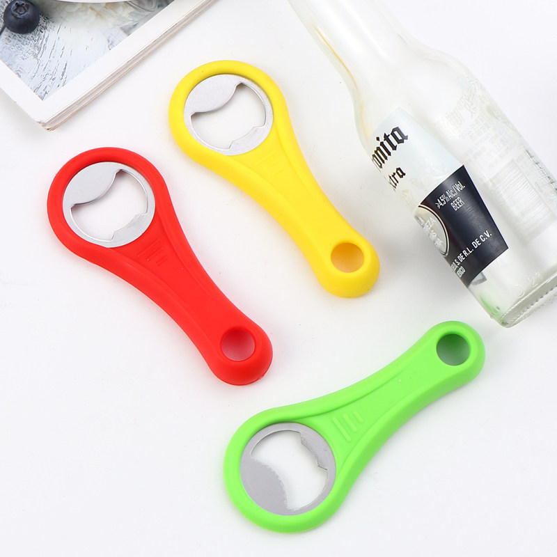 家用开瓶器加厚手柄啤酒瓶开盖器便携式多色开瓶器商用饭店开瓶器