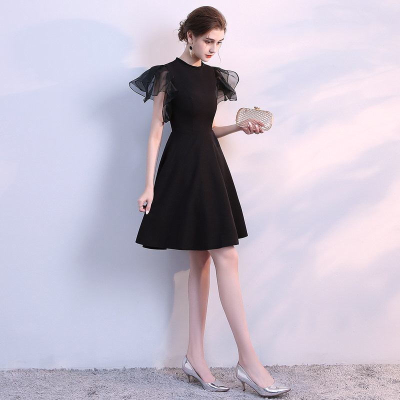 黑色晚礼服女2019新款宴会派对学生名媛小礼服连衣裙短款生日聚会|msdalam kategori Butik wanita / wanita, perkahwinan/Cheongsam/pakaian, pakaian/malam - dari Buy2taobao.com untuk memberikan perkhidmatan ejen Taobao profesional membeli