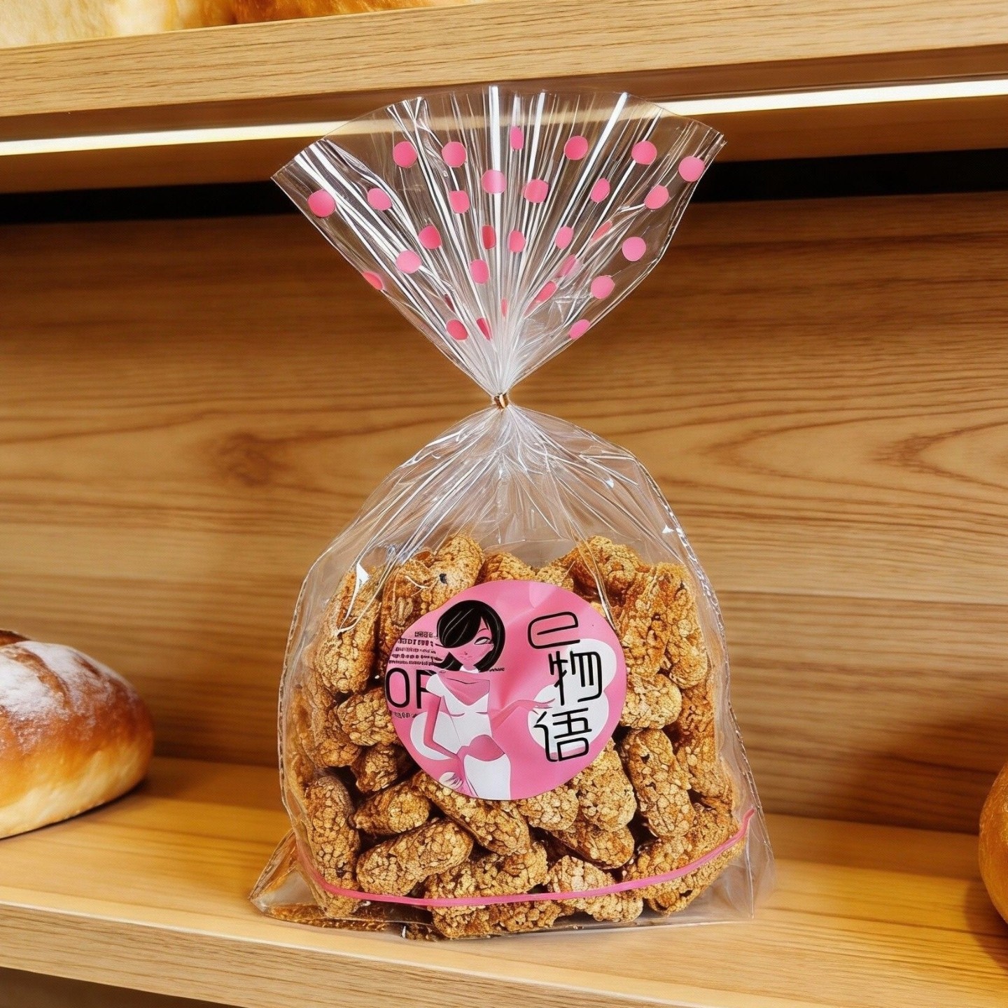 烘焙食品透明包装袋面包吐司糕点饼干麻花蛋卷江米条西点点心袋子