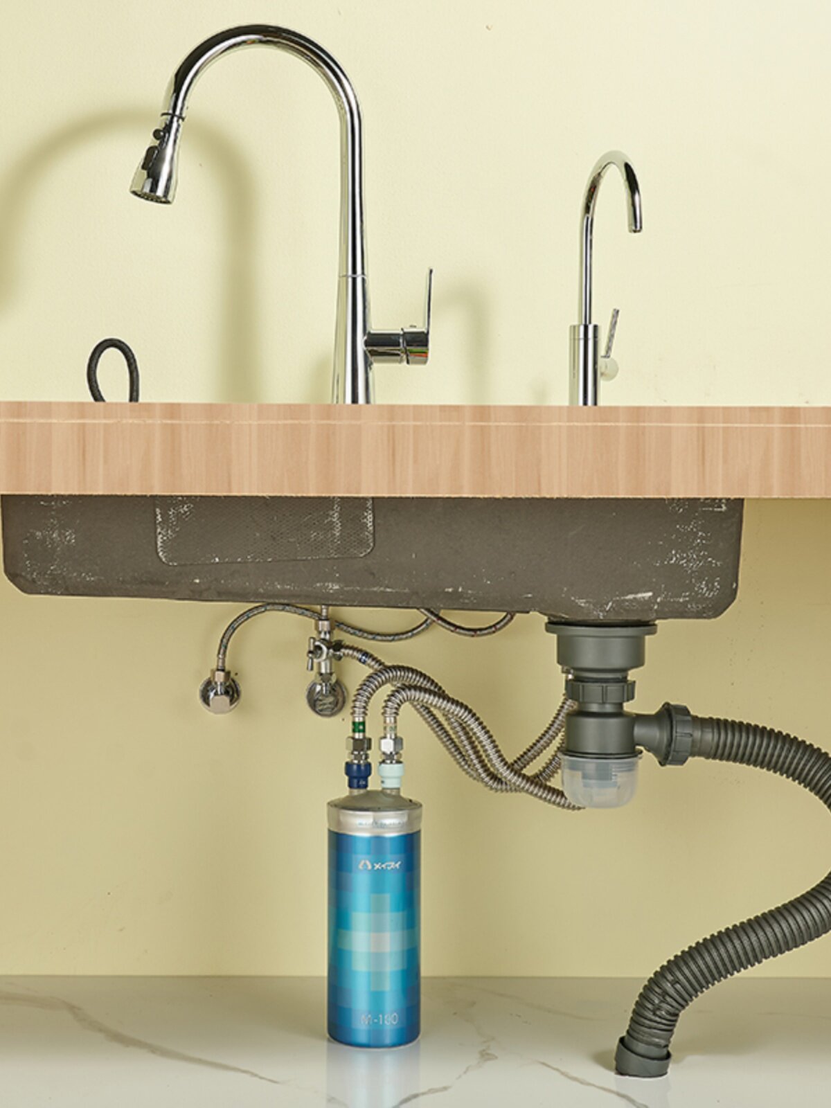 日本meisui美水净水器家用超滤直饮矿物质水厨房厨下自来水净水机