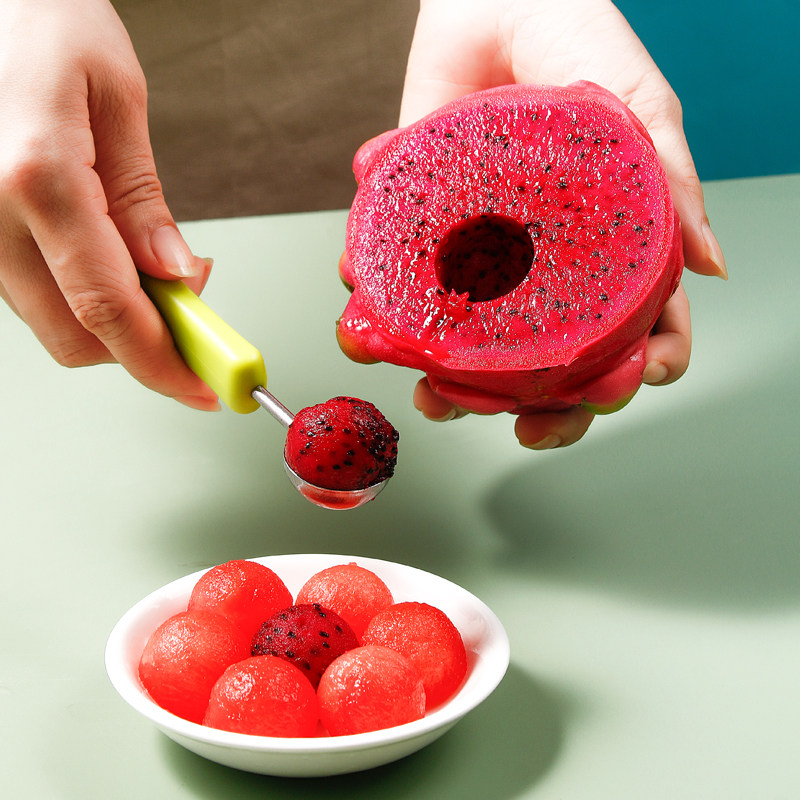 水果挖球器多功能切水果神器雕花刀取瓢刀挖勺食品级水果分割器套