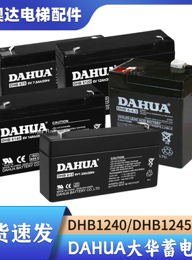 DAHUA大华蓄电池 DHB1213 1245 1290 4AH12V7.0AH/20HR免维护电池