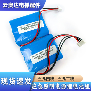 德凌RKP220/12西奥电梯应急照明对讲电源2200mah锂电池组奥的斯