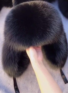 雷锋帽冬天加厚保暖皮草帽子环保貉子毛东北全毛霸王帽冬季潮男女