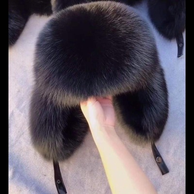 雷锋帽冬天加厚保暖皮草帽子环保貉子毛东北全毛霸王帽冬季潮男女