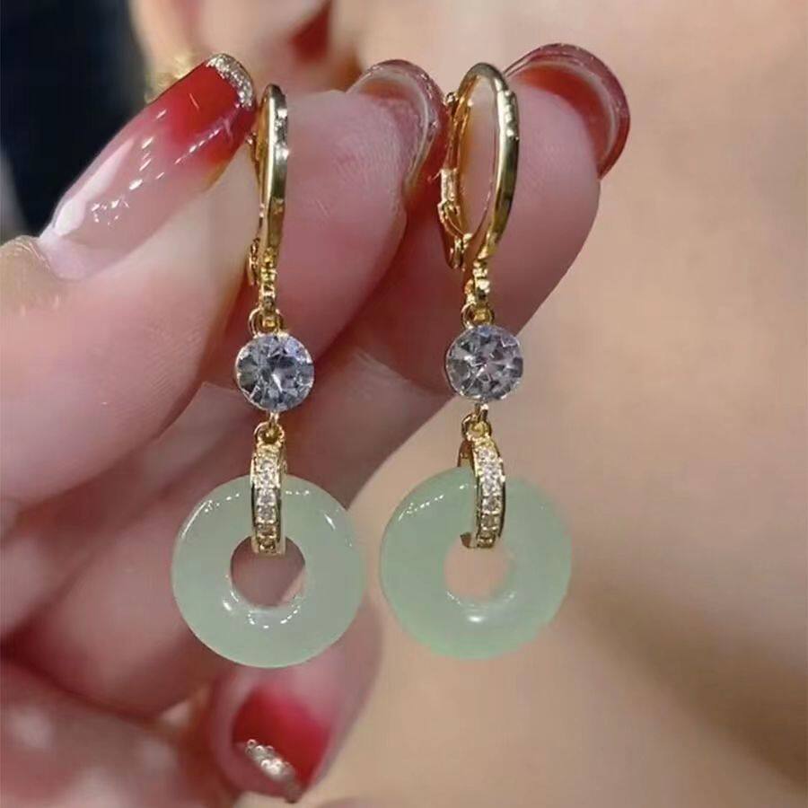 复古新款古风平安扣耳环简约百搭轻奢宫廷国风耳饰汉服旗袍配饰,饰品/流行首饰/时尚饰品新,耳环,淘宝优惠券,粉丝福利购,淘宝优惠卷