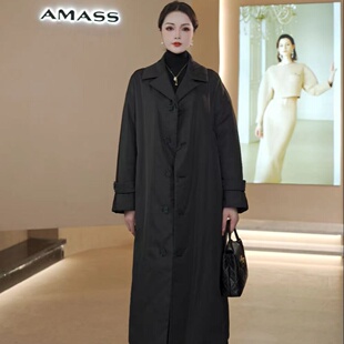 阿玛施秋冬新款时尚中长款保暖新雪丽服外套女 5400960
