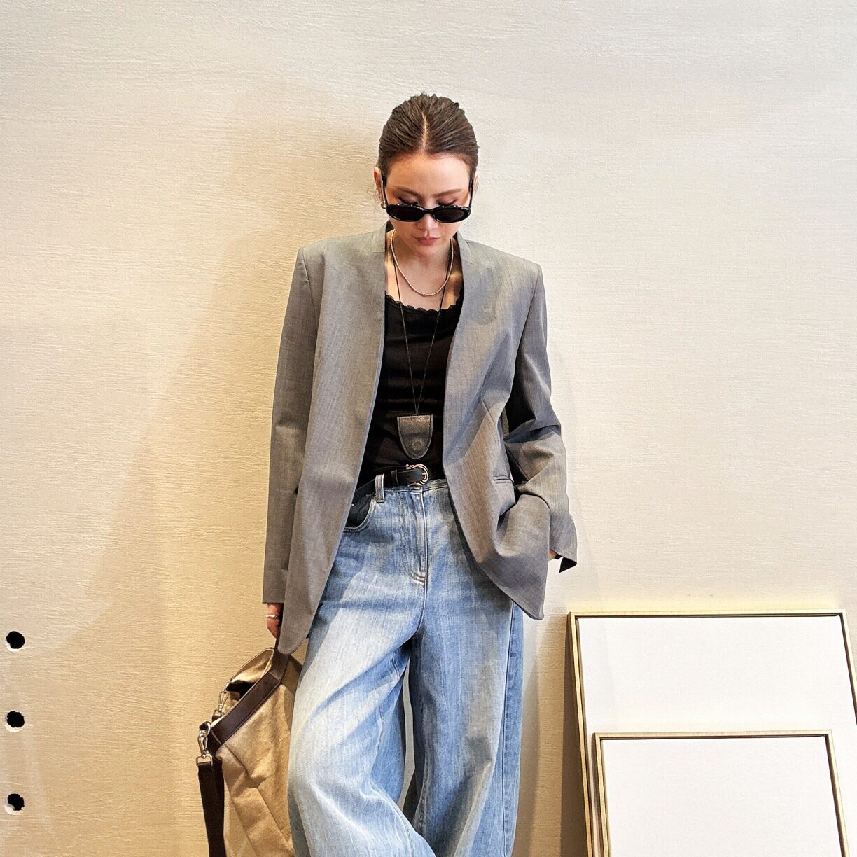 AMASS/阿玛施 琥珀流光新款高智西装简约百搭西服女540064