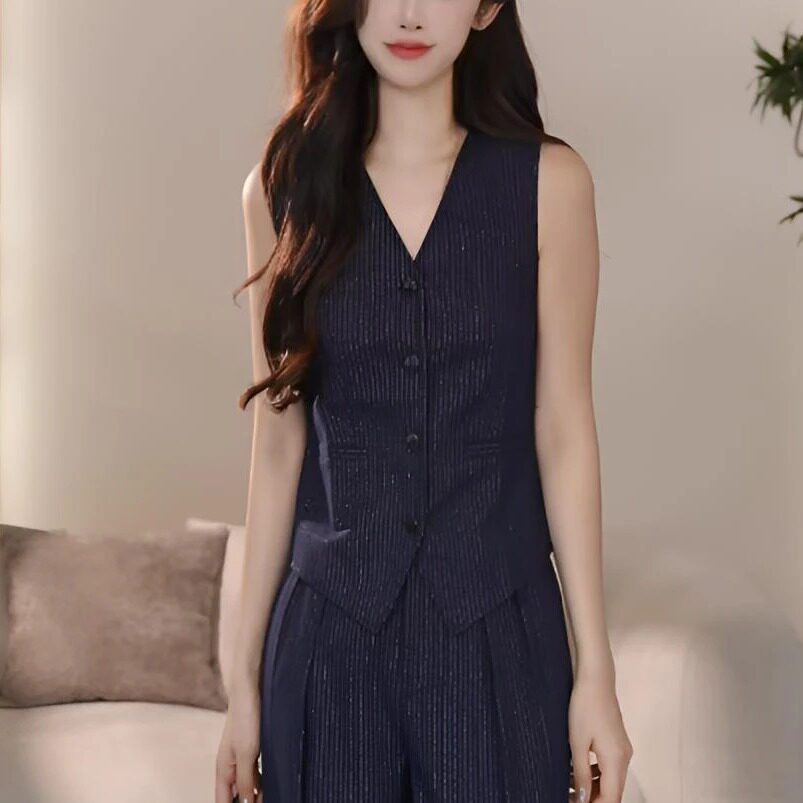 AMASS/阿玛施 春夏新款时尚复古气质休闲西装马甲女士5400870