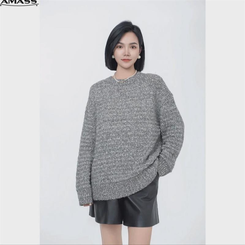 AMASS/阿玛施新款高级感秋季显瘦毛衣长袖打底衫女装上衣5399771