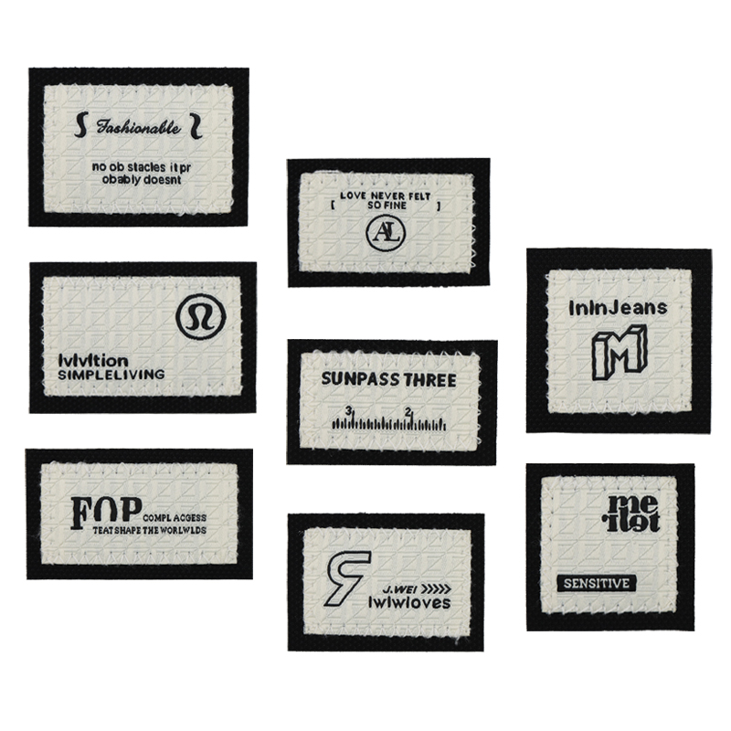 新款英文字母logo刺绣标布贴修补衣服破洞补丁手缝款休闲裤装饰标