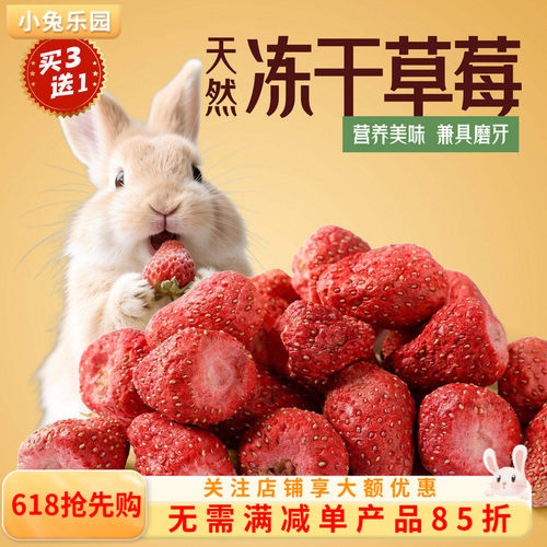 小宠零食冻干草莓整颗装