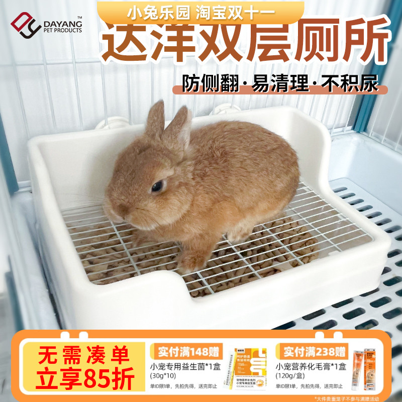 达洋兔子厕所大号防掀翻好清理