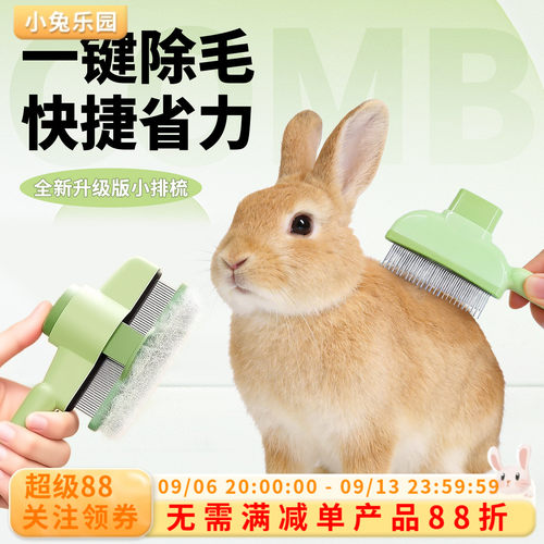 兔子梳毛器专用去浮毛侏儒兔梳子