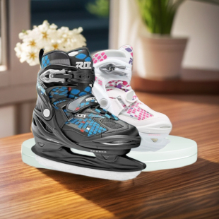 ROCES乐喜士6码可调冰刀鞋进口溜冰鞋保暖初学真冰球刀男女冰球鞋