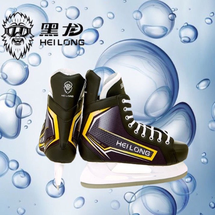 黑龙冰刀H3-1网布面冰球刀鞋男 专业冰球鞋 男女儿童青少年通用