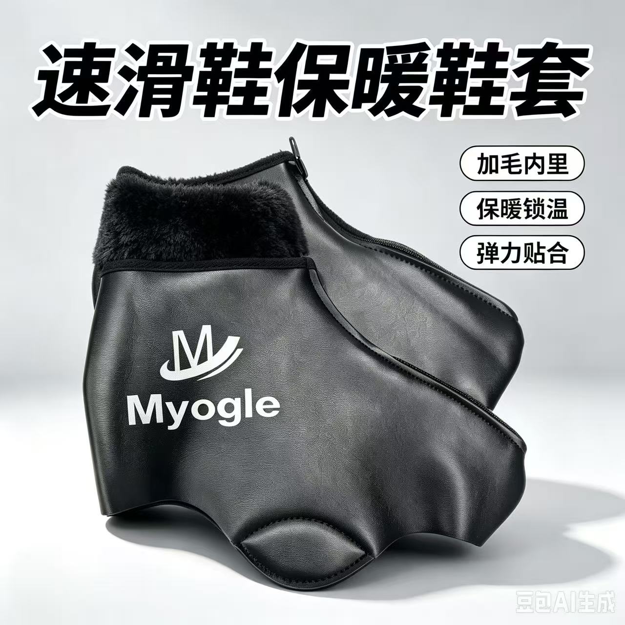 速滑冰刀保暖鞋套 成人青少年通用速滑冰刀鞋套 防水防冻鞋套