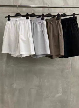 现货速发mute韩国东大门代购2024夏季新款百搭高腰抽绳休闲短裤女