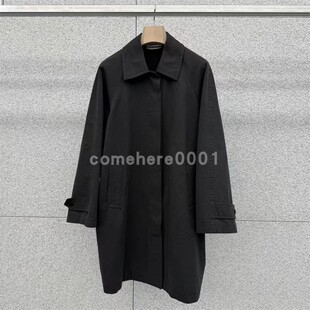 现货速发韩国东大门代购AT THE BAGEL2025秋季新款老钱风宽松风衣