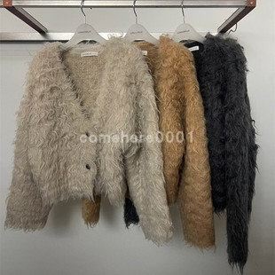 现货速发韩国东大门代购Londonflat2025秋冬新款温柔百搭毛茸外套