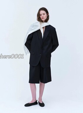 现货速发 韩代 londonflat 经典冷淡风高级感西装夹克 + 显瘦中裤