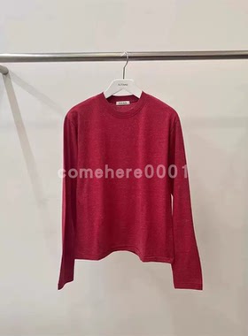 现货速发韩国东大门代购automne/hehr2025秋季新款雪花色长袖T恤