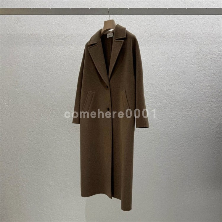 现货速发韩国东大门代购statement 2025秋季新款复古气质长款大衣