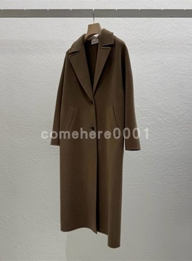 现货速发韩国东大门代购statement 2025秋季新款复古气质长款大衣