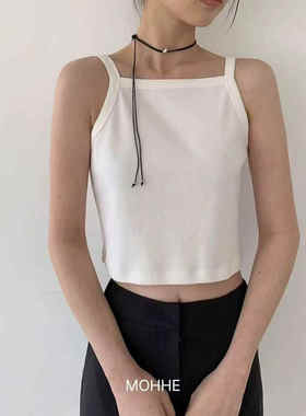 现货速发韩国东大门代购mohhe2025夏季新款净版显瘦短款吊带背心