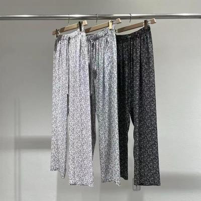 现货速发韩国东大门代购statement2025夏季新款碎花宽松休闲裤