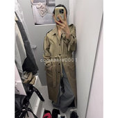 london flat2025秋季 新款 现货速发韩国东大门代购 复古长款 风衣